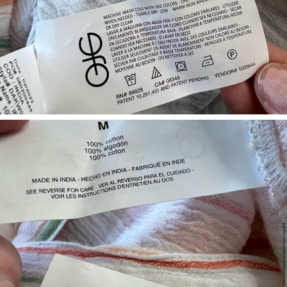 Anne Klein Orange Stripped Button Front Belted Shirt Dress in Medium size, NWT - Picture 6 of 7